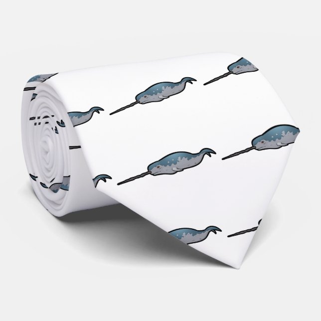 Narwhal Krawatte (Gerollt)