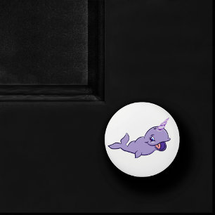 Narwhal Lila Lavender Magical Sea Unicorn Room Keramikknauf