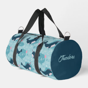 Narwhal Playtime Personalisiert Duffle Bag
