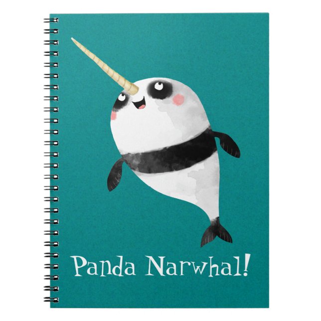 Narwhal und Panda in einem Notizblock (Vorderseite)