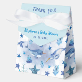 Narwhal Under Sea Baby Shower Fevor Box Geschenkschachtel