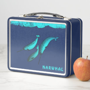 Narwhal unter dem Eis Metall Lunch Box