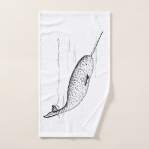 Narwhal Whale Handtuch