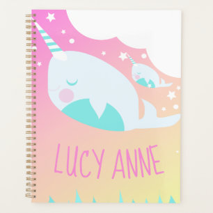 Narwhale Ombre Baby Shower Pastel Planer