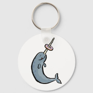 narwhale und Krapfen Schlüsselanhänger
