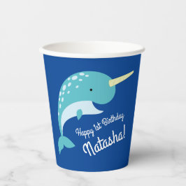 Narwhals Birthday Party Pappbecher