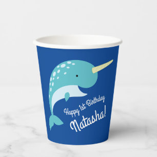 Narwhals Birthday Party Pappbecher