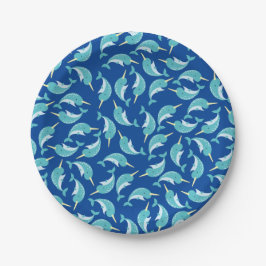 Narwhals Ocean Niedlich 1. Geburtstag Party Thema Pappteller