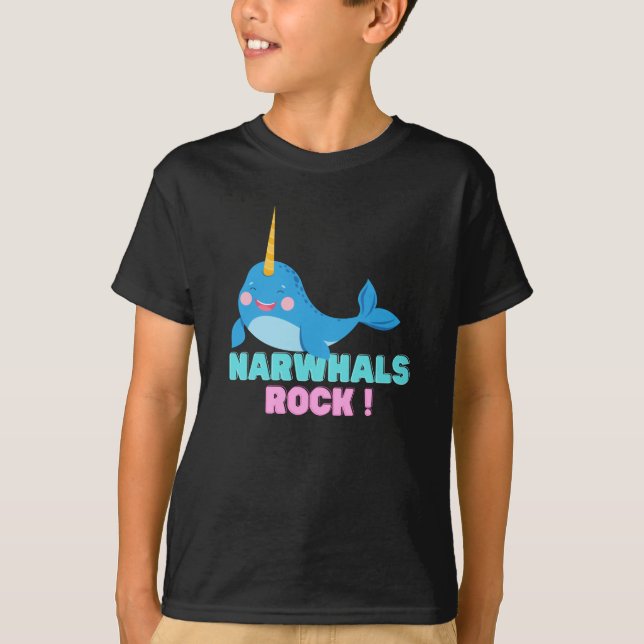 Narwhals Rock! T-Shirt (Vorderseite)