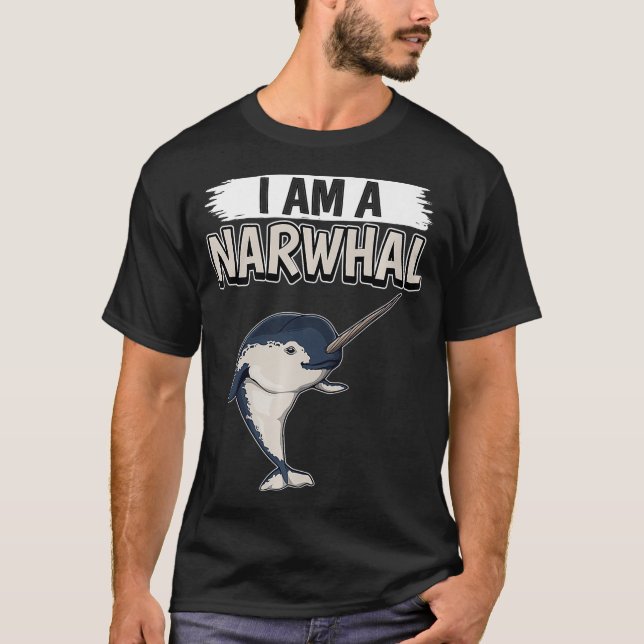 Narwhals Zitat Narwhale I Bin A Narwhal Premium T-Shirt (Vorderseite)