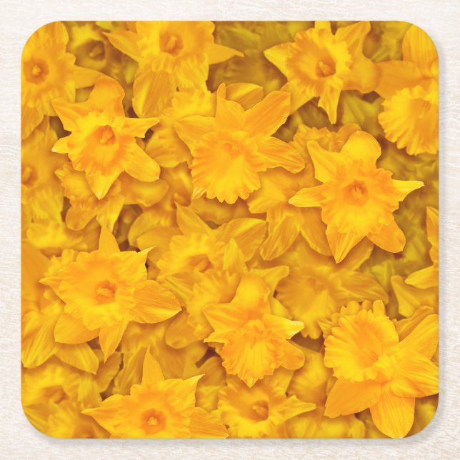 Narziss-Blume Rechteckiger Pappuntersetzer (Vorderseite)