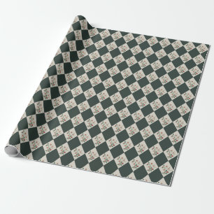 Narziss Diamant Winter Botanisches Geschenkpapier