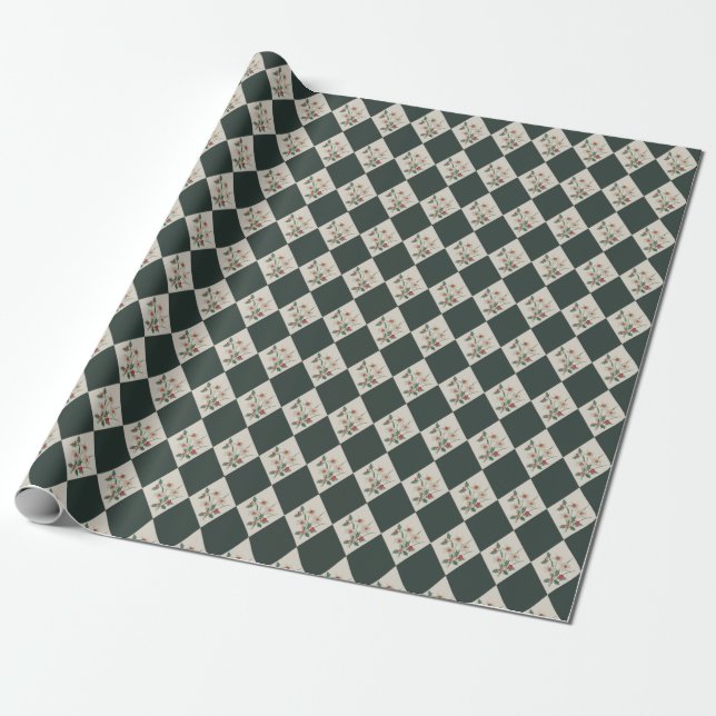 Narziss Diamant Winter Botanisches Geschenkpapier (Ungerollt)