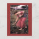 Narziss pflückt Blume auf der Wiese Postkarte (Vorderseite)