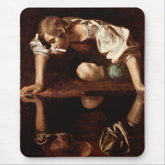 Narzisse durch Caravaggio Mousepad