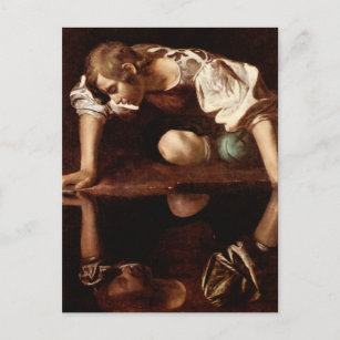 Narzisse von Caravaggio Postkarte
