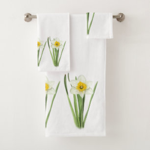 Narzissen-Blume Badhandtuch Set