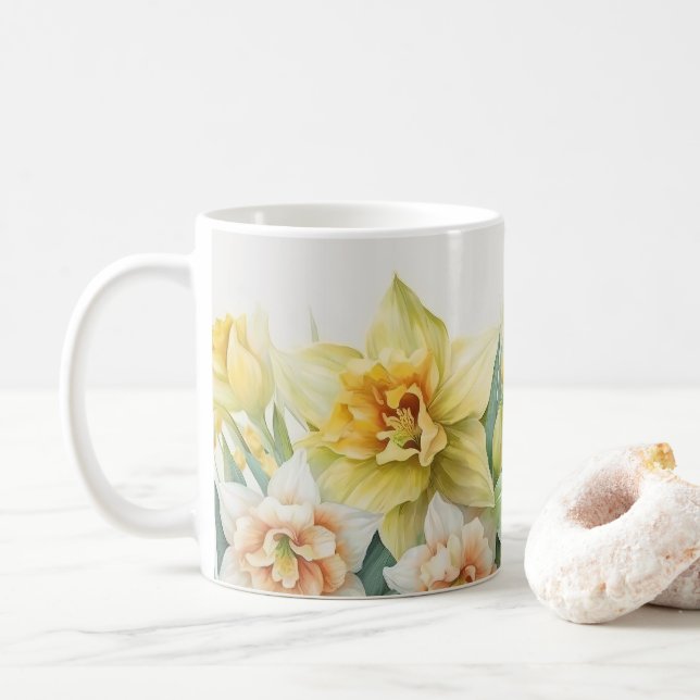 Narzissen-Kaffeetasse Kaffeetasse (Mit Donut)