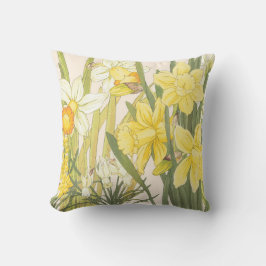 Narzissen und Jonquils Frühjahr-Kissen Kissen