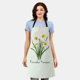 Narzissenblumen im Dezember Schürze