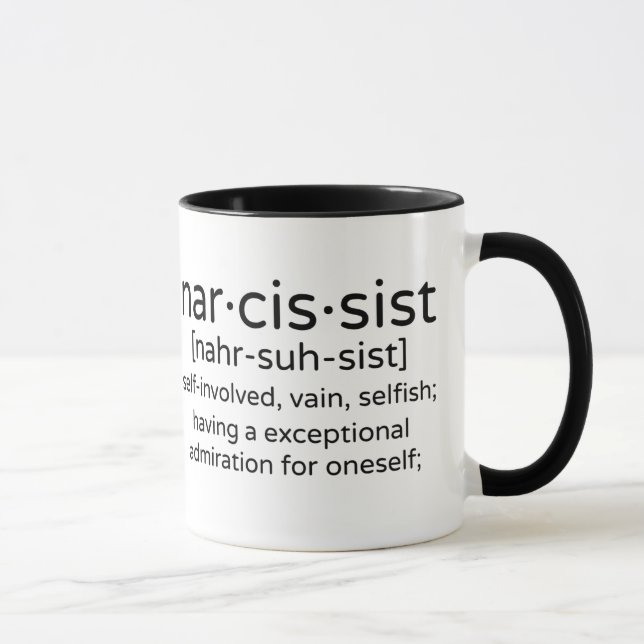 Narzisstische Definition Tasse (Rechts)