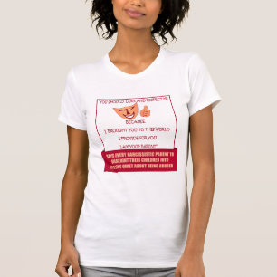 Narzisstische Eltern sagen T-Shirt