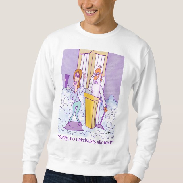 Narzisstist nicht erlaubt sweatshirt (Vorderseite)