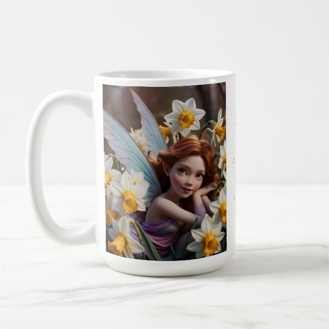 Narzissus-Blumenfee  Kaffeetasse (Links)