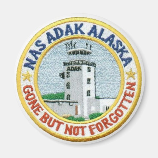 NAS Adak Magnet "Gone but not Vergessen" (Vorne)