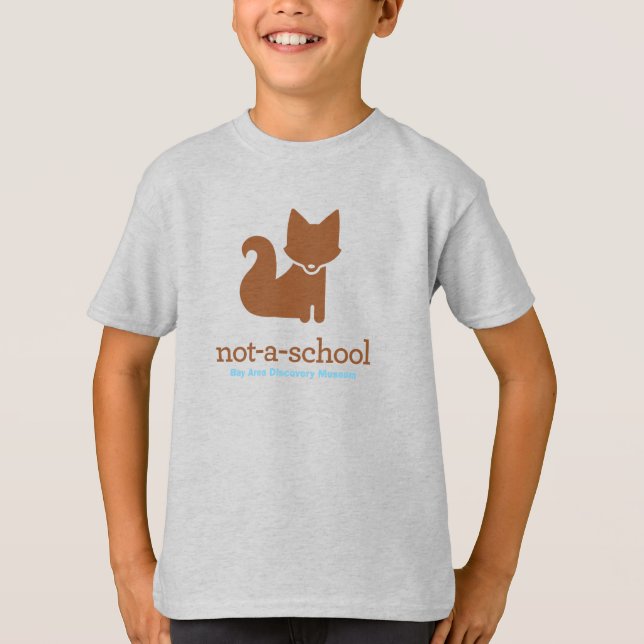 NAS-blaues Ragan-Hemd mit Fuchs T-Shirt (Vorderseite)