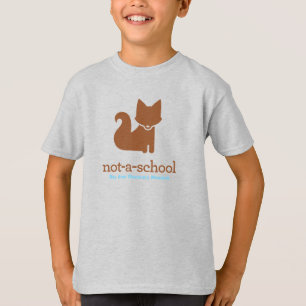 NAS blaues Raglant-shirt mit Fuchs T-Shirt