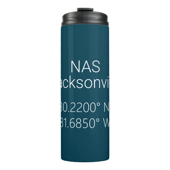 NAS Jacksonville Latitude Longitude Thermosbecher (Vorderseite)
