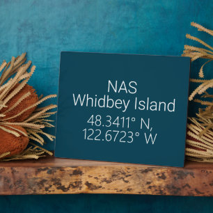 NAS Whidbey Island Latitude Länge Fotoplatte