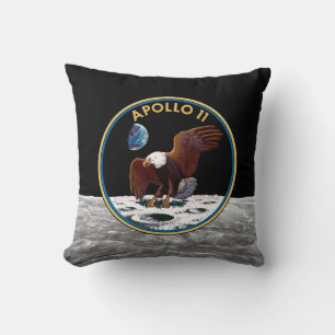 NASA Apollo 11 Mondlandung Lunar Patch Insignien Kissen