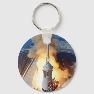 NASA Apollo 11 Mondlandungsraketenstart Schlüsselanhänger