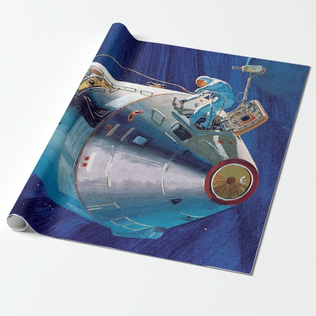 NASA Apollo 15 Command Service Module Kunstwerk Geschenkpapier (Ungerollt)