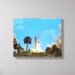 NASA Apollo 16 Saturn V Raketenstart Leinwanddruck