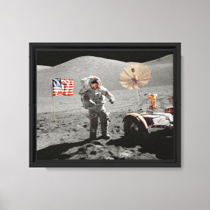 NASA Apollo 17 Mondlandemission, 1972 Leinwanddruck