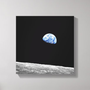NASA Apollo 8 Earthrise Mond Lunar Orbit Foto Leinwanddruck