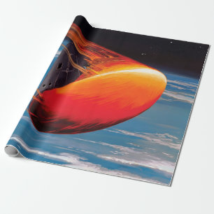 NASA Apollo Kommandomodul Raumkapsel Kunstwerk Geschenkpapier