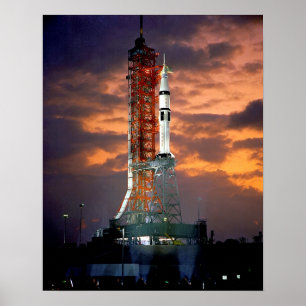 NASA Apollo-Sojus-Trägerrakete Sunrise-Startplatz Poster