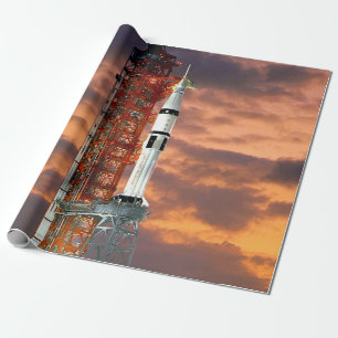 NASA Apollo Soyuz Startfahrzeug Sunrise Launchpad Geschenkpapier