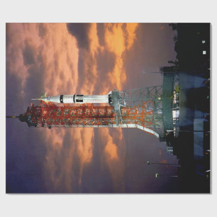 NASA Apollo Soyuz Startfahrzeug Sunrise Launchpad Geschenkpapier