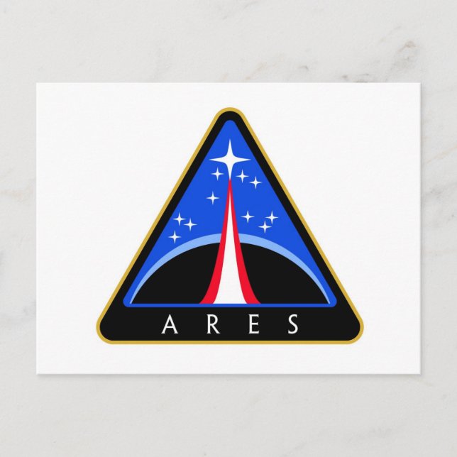 NASA Ares Rocket Logo Postkarte (Vorderseite)