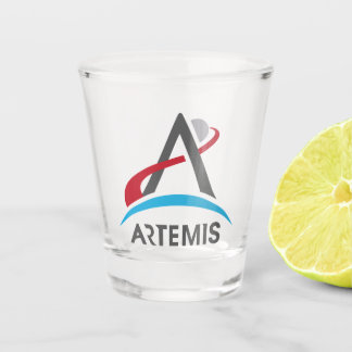NASA Artemis-Programm-Logo Mars 2024 Astronaut Schnapsglas