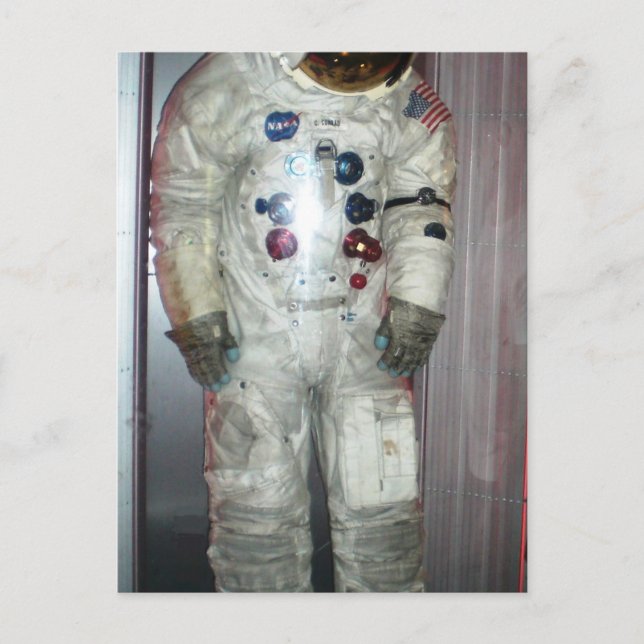 NASA Astronaut Space Anzug Postkarte (Vorderseite)