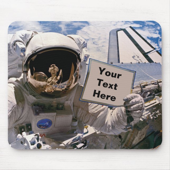 NASA Astronauten-Zeichen - Benutzerdefinierter Tex Mousepad (Vorne)