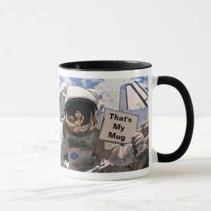 NASA Astronauten-Zeichen - Benutzerdefinierter Tex Tasse