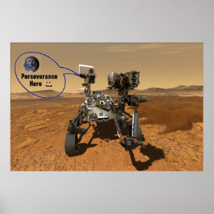 NASA / Beharrlichkeit hier / : ) / Poster
