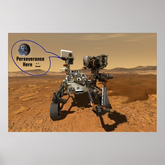 NASA / Beharrlichkeit hier / : ) / Poster (Vorne)